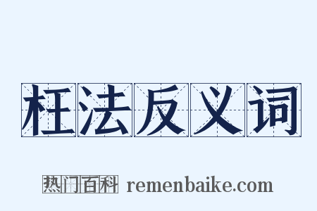 枉法反义词是什么意思的图片